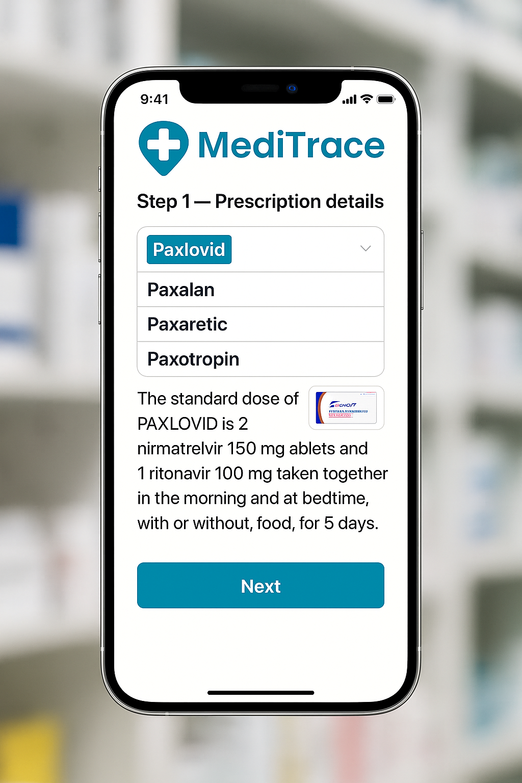 Step 1 - Prescription